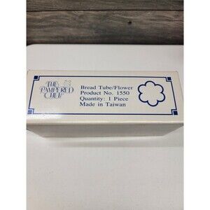 The Pampered Chef Valtrompia Flower Bread Tube  in Box #1550 New In Package